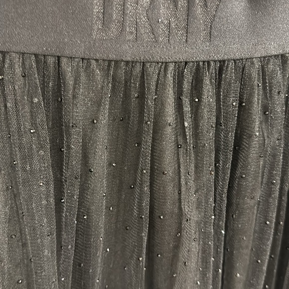 DKNY black sparkly embellished tulle midi skirt - Picture 4 of 4